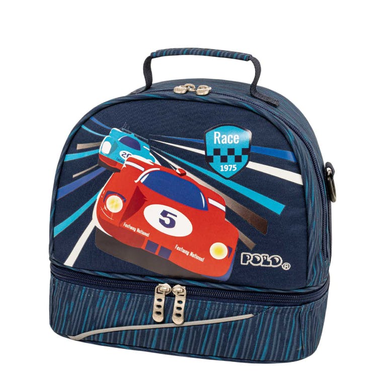 Polo Ισοθερμική Τσάντα Φαγητού KIDS FUN RACE CAR Lunch Bag   24x26x15cm  9-07-104-8347