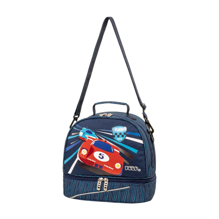 POLO - Polo Ισοθερμική Τσάντα Φαγητού KIDS FUN RACE CAR Lunch Bag   24x26x15cm  9-07-104-8347