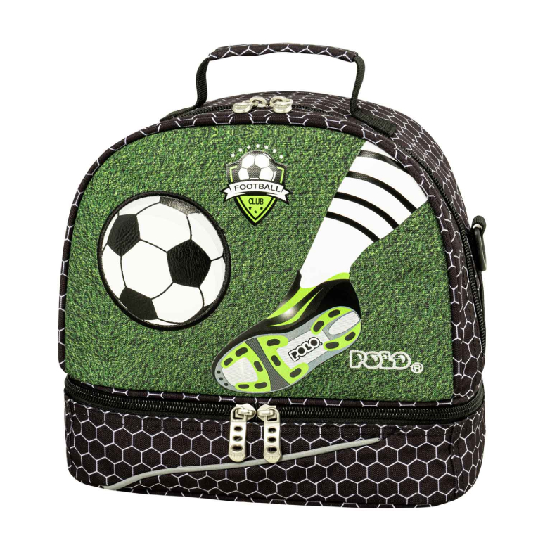 Polo Ισοθερμική Τσάντα Φαγητού KIDS FUN FOOTBALL Lunch Bag   24x26x15cm  9-07-104-8346