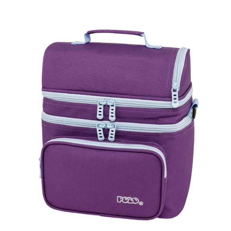 Polo Τσαντάκι Φαγητού Double Cooler Lunch Box Ισοθερμικό Μωβ 9 lt Y. 30cm |Μ. 27cm |Π. 17cm 9-07-096-4657