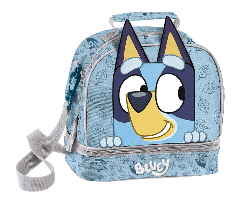  Ισοθερμικό Τσαντάκι Φαγητού Ώμου Οβάλ BLUEY PRESCHOOL FACE 25x 18 x 20cm 250313