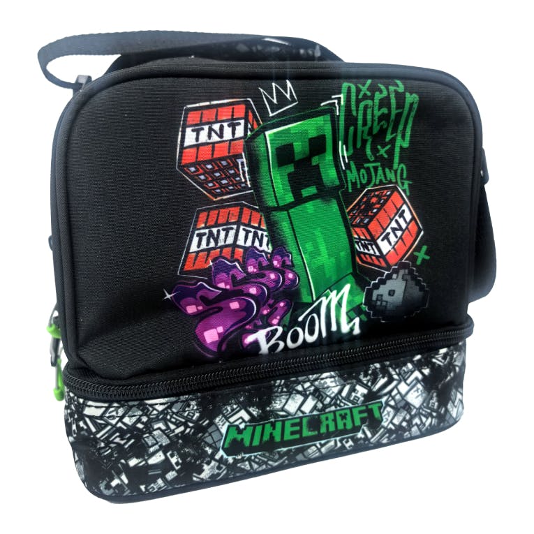 Gim Lunch Bag Παιδικό Τσαντάκι Φαγητού Οβάλ με ισοθερμική επένδυση MINECRAFT METRO ART 20x21x15 316-03220