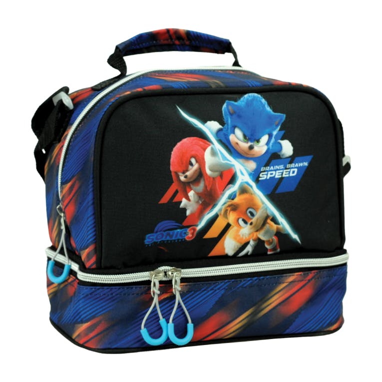 Gim Lunch Bag Παιδικό Τσαντάκι Φαγητού Οβάλ με ισοθερμική επένδυση SONIC 3 THE HEDGEHOG 20x21x15 334-86220