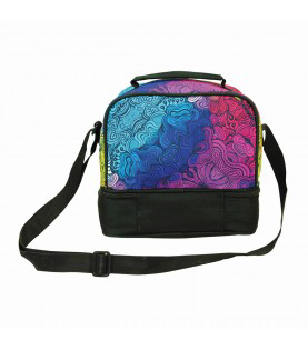 BMU -  BACK ME UP Lunch Bag Παιδικό Τσαντάκι Φαγητού Οβάλ με ισοθερμική επένδυση NO FEAR OMBRE 20x21x15 348-51220