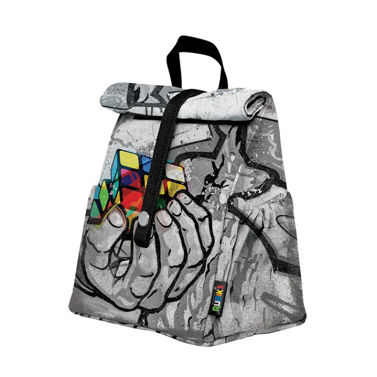 Graffiti Ισοθερμικό Τσαντάκι Φαγητού Roll Top HAND RUBIK'S 21x16x24cm 269312