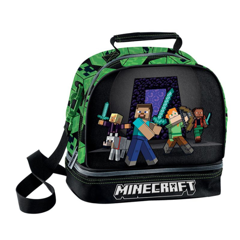 Graffiti Ισοθερμικό Τσαντάκι Φαγητού SQUAD MINECRAFT 22x16x20cm  268312