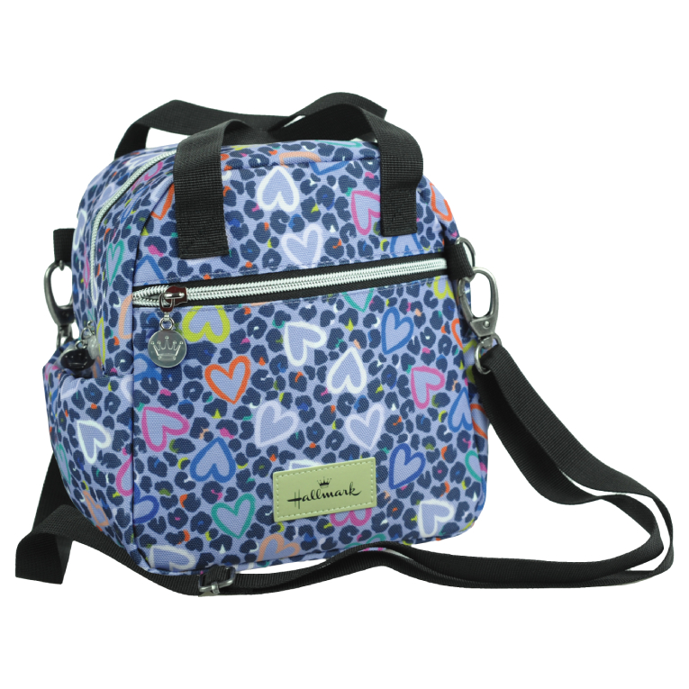 HALLMARK Lunch Bag Παιδικό Τσαντάκι Φαγητού Οβάλ με ισοθερμική επένδυση ZOO PRINT  20x21x15 333-39221