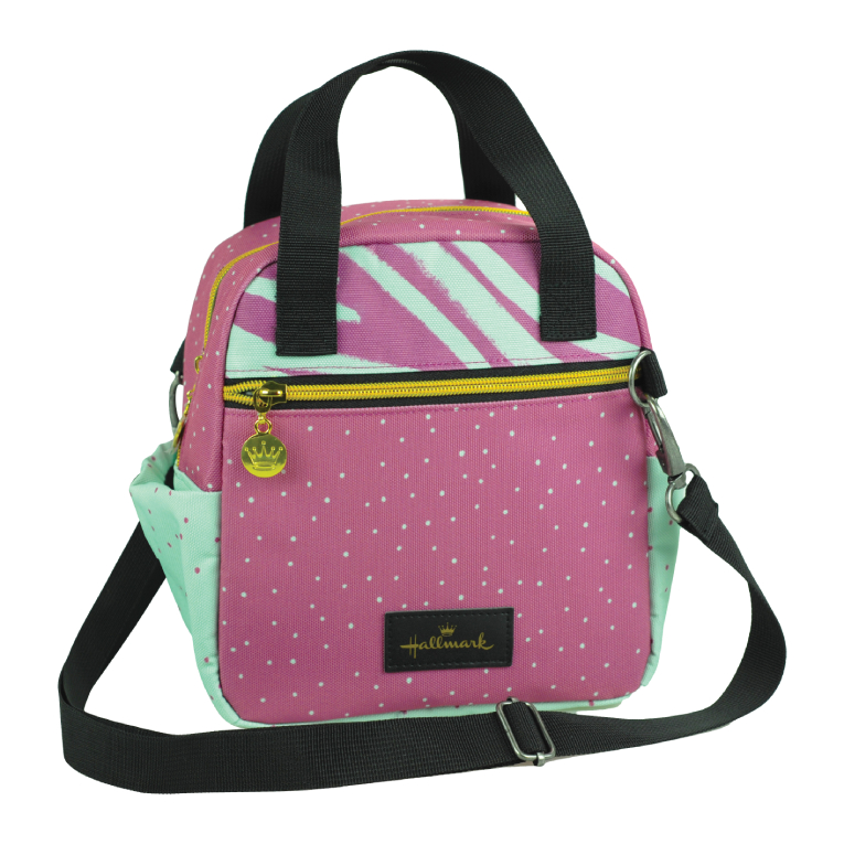 HALLMARK Lunch Bag Παιδικό Τσαντάκι Φαγητού Οβάλ με ισοθερμική επένδυση DIAGONAL  20x21x15 333-50221