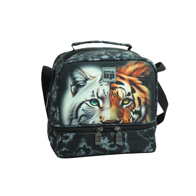 Back Me Up Lunch Bag Παιδικό Τσαντάκι Φαγητού Οβάλ με ισοθερμική επένδυση WILD CATS 20x21x15 357-47220