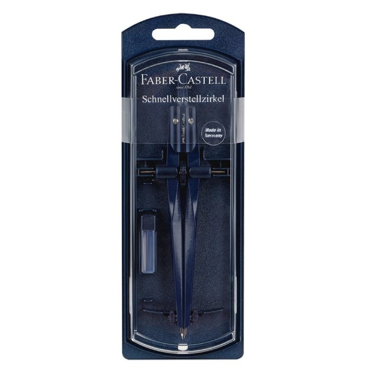 Faber Castell Spream Διαβήτης Χρώμα Μπλε με Βίδα