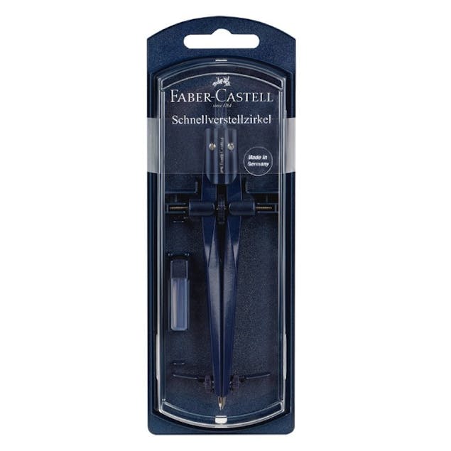 FABER CASTELL - Faber Castell Spream Διαβήτης Χρώμα Μπλε με Βίδα