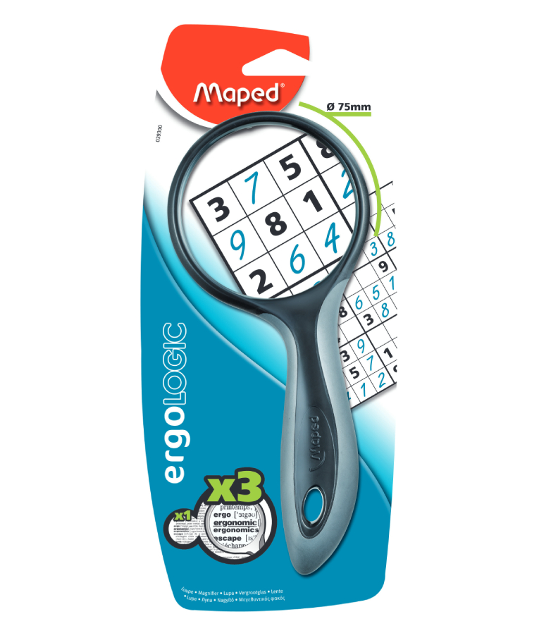 MAPED - Maped Μεγενθυτικός Φακός Ergologic 3" 75mm Magnifying Glass 039300