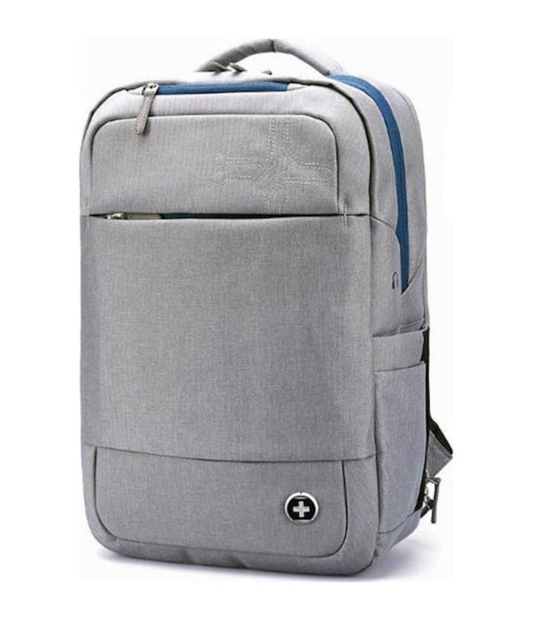 Σακίδιο πλάτης επαγγελματικό Γκρι Swissdigital Surge 701 Business Backpack for Laptop up to 15'' RFID Blocking USB-Charging
