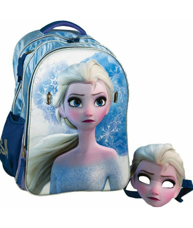 Gim Frozen 2 Σχολική Τσάντα Πλάτης Δημοτικού σε Γαλάζιο χρώμα Μ35 x Π20 x Υ45cm 341-64031  