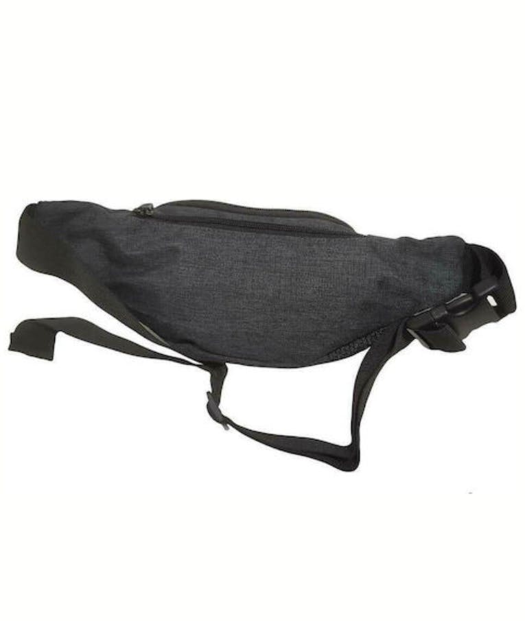 POLO - Τσαντάκι Μέσης Μπανάνα Waist Bag  SIMPLE Μαύρo Y. 10cm |Μ. 22cm |Π. 5cm 9-08-098-2100
