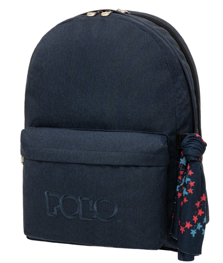 Σακίδιο Διθέσιο Πλάτης ORIGINAL DOUBLE SCARF 9-01-235-5100 Jean Μπλε Blue 30 lt Y41cm Μ31cm Π20cm BACKPACK