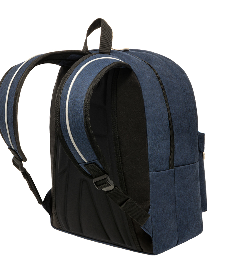 POLO - Σακίδιο Διθέσιο Πλάτης  ORIGINAL DOUBLE SCARF 9-01-235-5100 Jean Μπλε  Blue 30 lt Y41cm Μ31cm Π20cm   BACKPACK