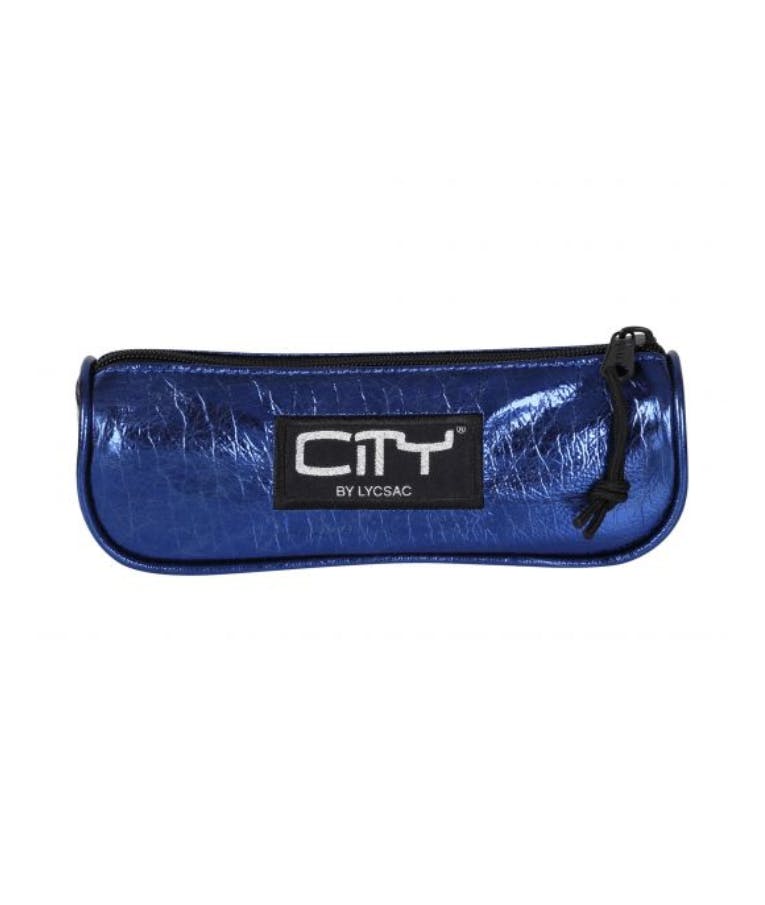 Κασετίνα-Βαρελάκι City Eclair Chic Blue 1 zip Μπλε Τριγωνική Με Ένα Φερμουάρ (CL51999) Luc sac