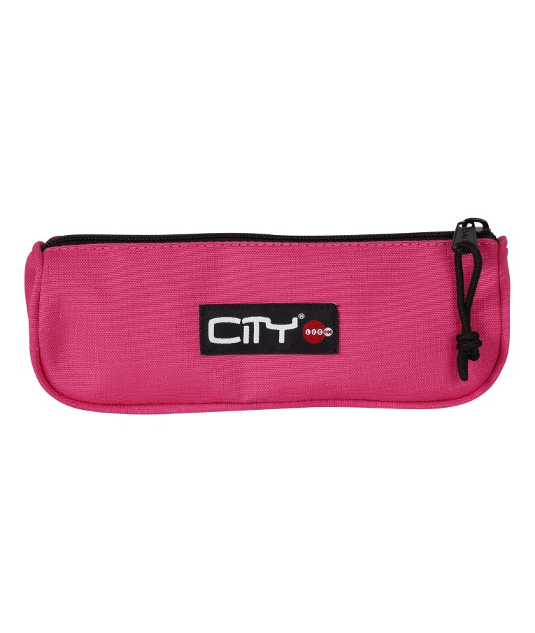 Κασετίνα-Βαρελάκι City Eclair BubbleGum Pink 1 zip Ροζ Τριγωνική Με Ένα Φερμουάρ (CB96199) Luc sac