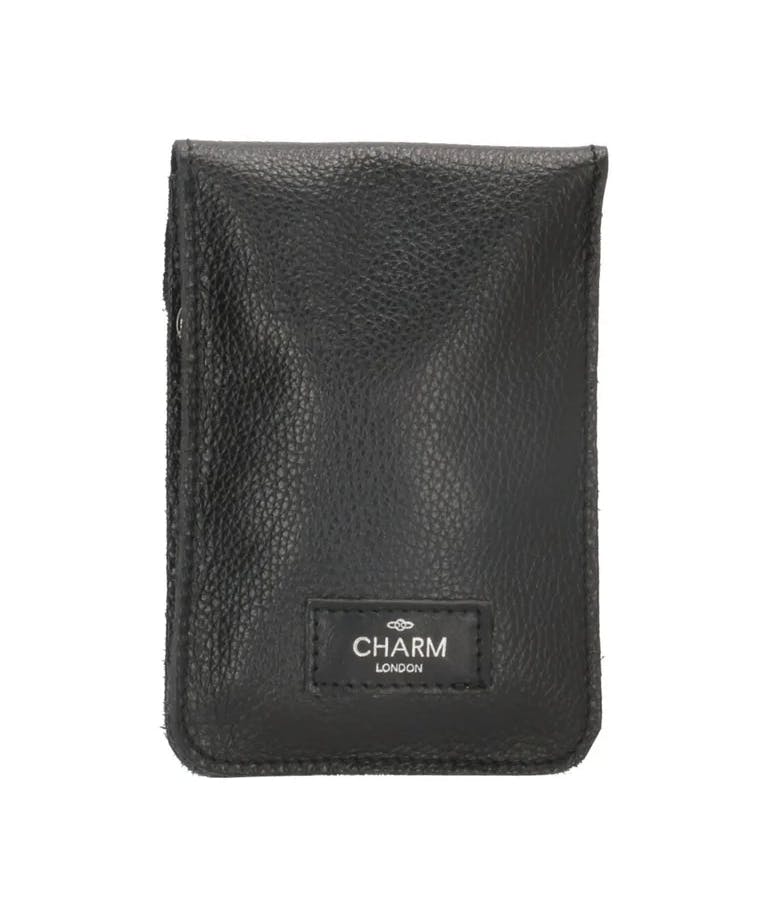 CHARM LONDON - Charm London  ELISA DUGROS Τσαντάκι Κινητού Με Λουράκι Χιαστί  2 Θέσεων Μαύρο - Phone Bag  12x18  L553-001