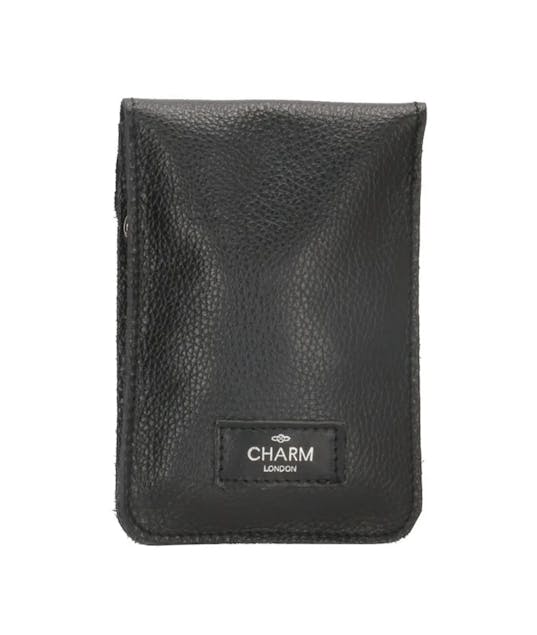 CHARM LONDON - Charm London  ELISA DUGROS Τσαντάκι Κινητού Με Λουράκι Χιαστί  2 Θέσεων Μαύρο - Phone Bag  12x18  L553-001