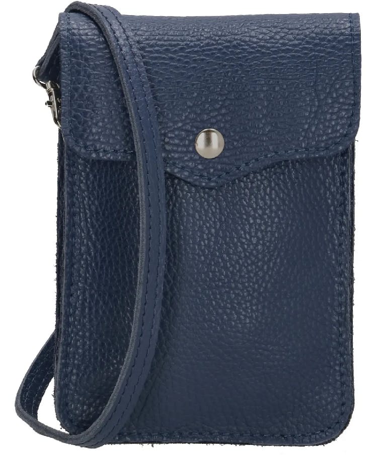   ELISA DUGROS Τσαντάκι Κινητού Με Λουράκι Χιαστί  2 Θέσεων Μπλε - Phone Bag  12x18  L553-002