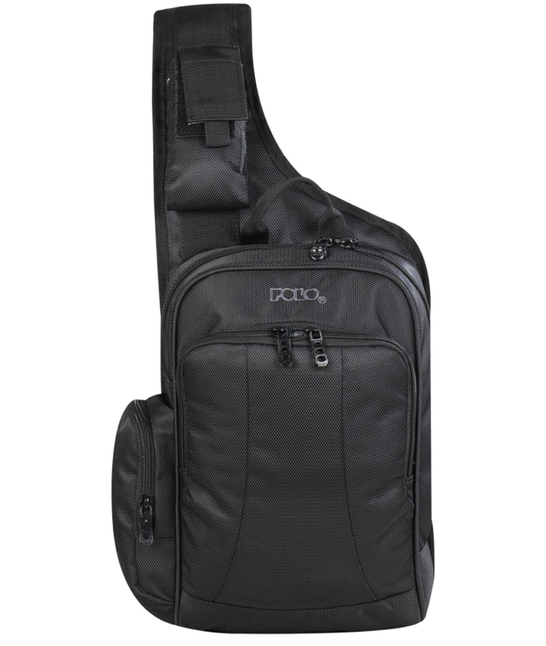POLO - Polo Τσαντάκι Ώμου Shoulder Bag CROSSWIDE Black Μαύρο  9-07-134-2000