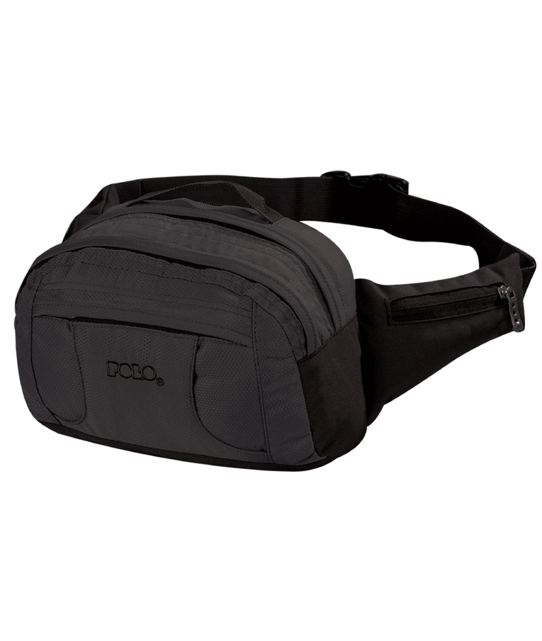 Polo Τσαντάκι Μέσης Waist Bag SUPREME Black Μαύρο  15x24x9   9-08-002-2000