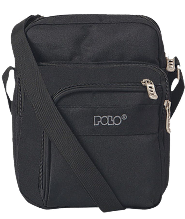 POLO - Polo Τσαντάκι Ώμου Shoulder Bag STRIKE (L) Μαύρο  23x17x9  9-07-008-2001