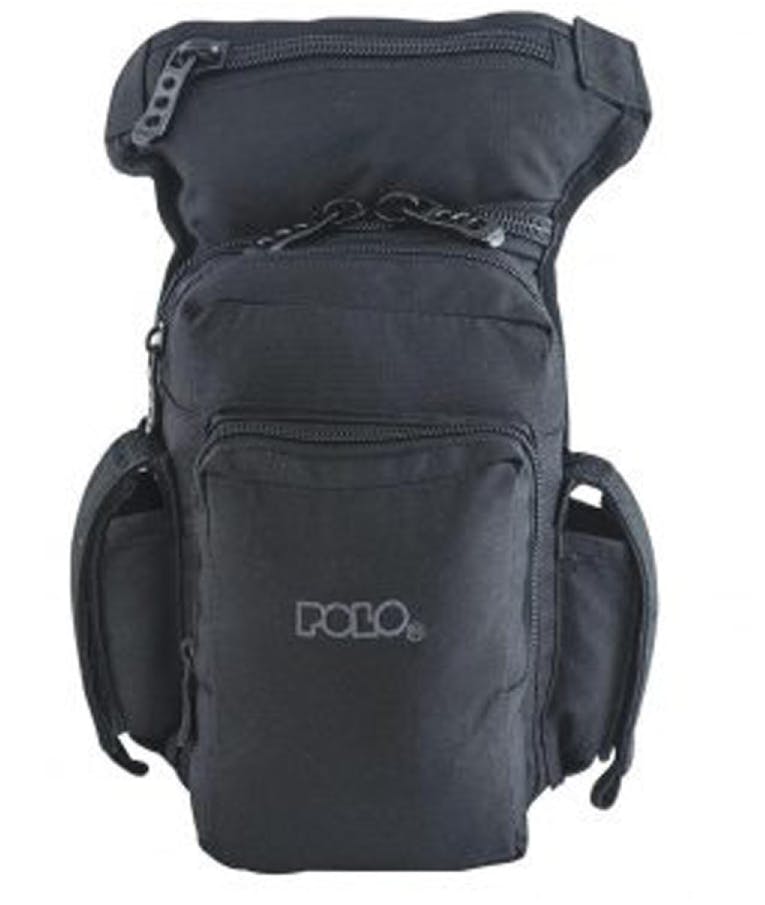 POLO - Polo Στρατιωτικό Τσαντάκι Μέσης / Ποδιού  Waist Bag Leg  SIDE GUN Μαύρο  29x23x4  9-08-105-2000