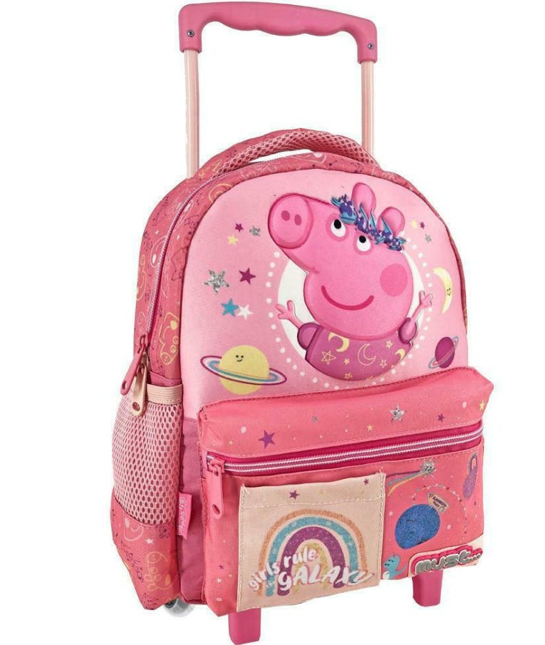 Must Τσάντα Trolley Νηπίου Peppa Pig Girls Rule Galaxy 2 Θέσεων 27x10x31 cm 482698