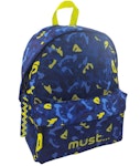 Must Σχολική Τσάντα Πλάτης Monochrome ARMY NET Backpack 1 Κεντρική Θήκη (4 Θήκες) Μπλε-Κίτρινο  32x17x42 cm  584613
