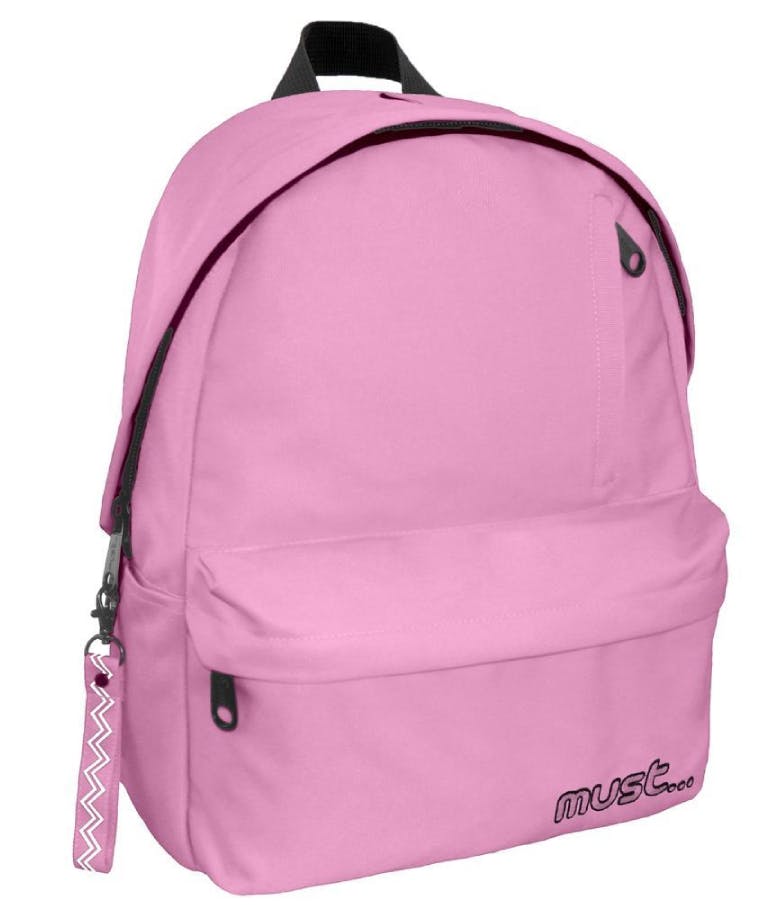 Must Σχολική Τσάντα Πλάτης Monochrome PLUS RPET Ροζ Backpack 1 Κεντρική (4 Θήκες) 32x17x42 cm  584183