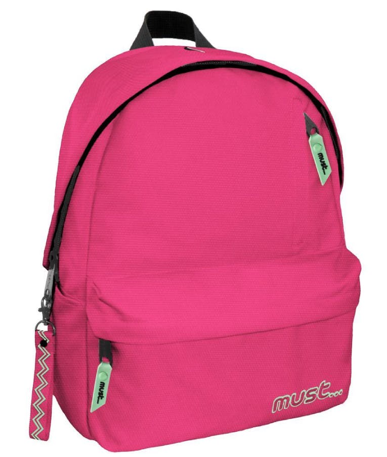 Must Σχολική Τσάντα Πλάτης Monochrome PLUS RPET Ροζ Fluo Backpack 1 Κεντρική (4 Θήκες) 32x17x42 cm  584607