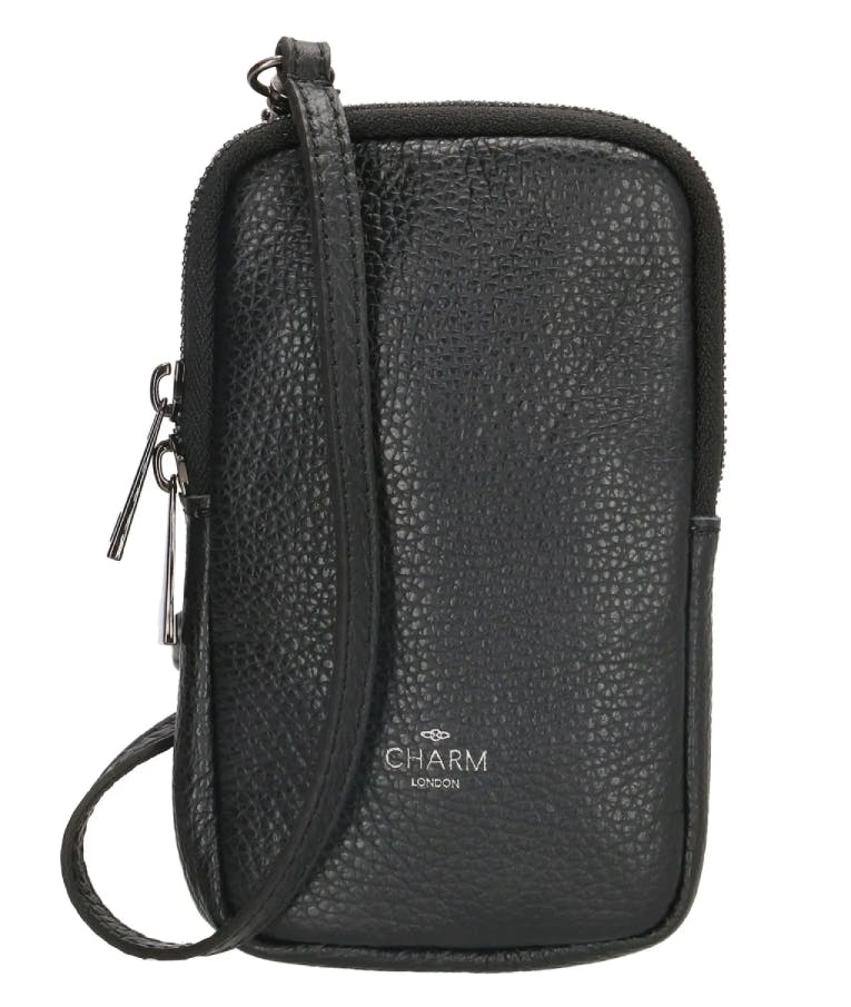 Phone Bag CHARM LONDON ELISA DUGROS - Τσαντάκι Κινητού  Μαύρο  10cm x  18cm  L565 001