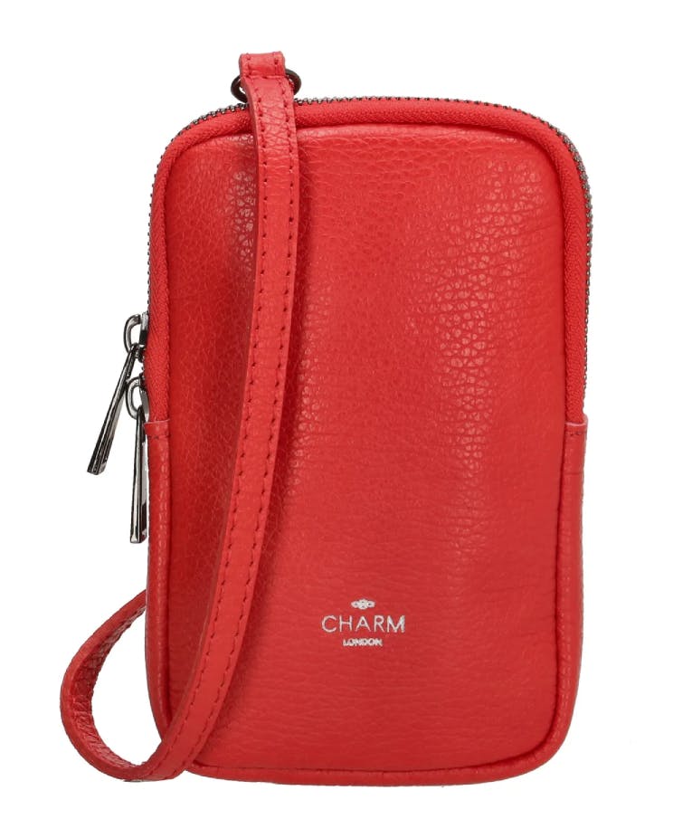 Phone Bag CHARM LONDON ELISA DUGROS - Τσαντάκι Κινητού Κόκκινο 10cm x  18cm (4.33 x 7.09 in) L565 017
