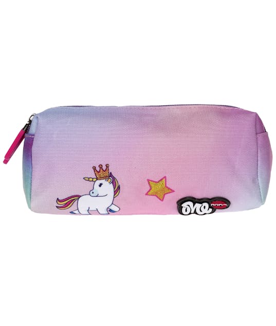 CITY LYCSAC - Luc sac Κασετίνα-Βαρελάκι 2 Θέσεων CITY ONE DOUBLE POUCH UNICORNS ARE REAL 2 zips  LO21292