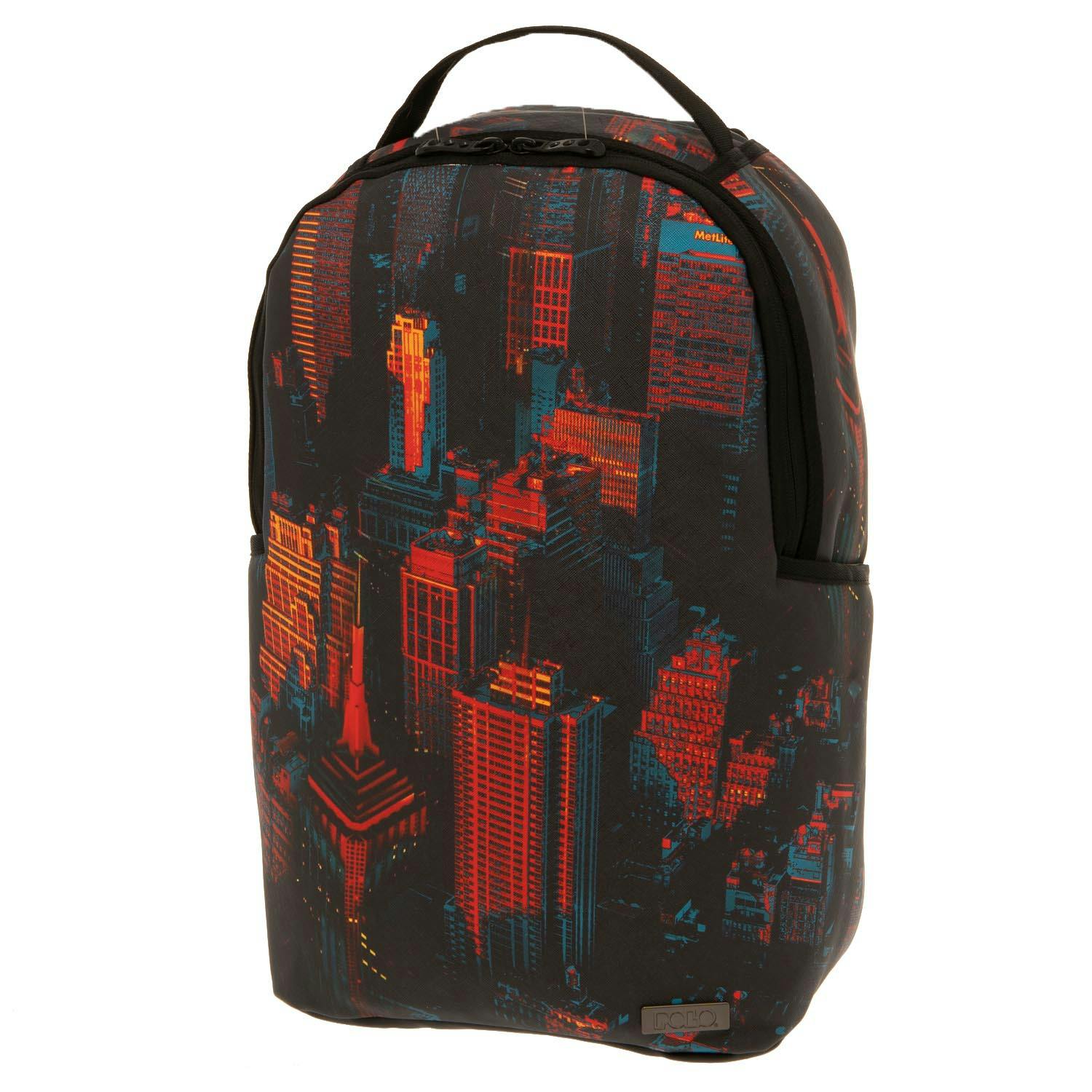 Polo Backpack ROVER Print Σχολική Τσάντα Πλάτης Χρώμα Μαύρο 25 lt Υ47 x Μ30 x Π16 cm 9-01-028-8156 laptop case & secret case
