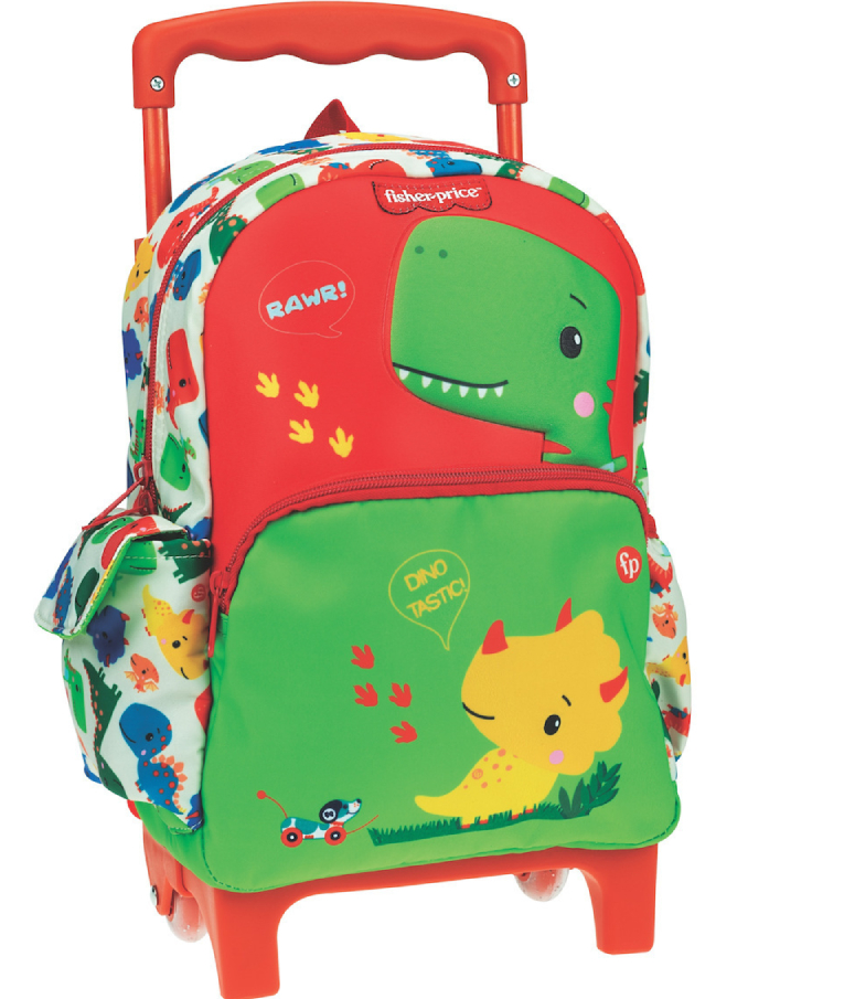Gim Fisher Price Σχολική Τσάντα Τρόλεϊ Νηπιαγωγείου Πολύχρωμη Μ25 x Π15 x Υ30cm - Junior Backpack  349-09073