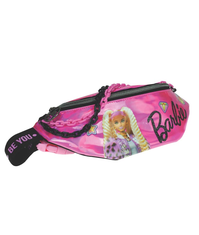 Gim Παιδικό Τσαντάκι Μέσης Barbie Pink Metallics Ροζ 1 Θήκη  Διάσταση 25x14 εκ 349-74240