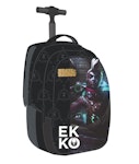 Gim EKKO LOL RIOT GAMES Σχολική Τσάντα Τρόλεϊ Δημοτικού σε Μαύρο χρώμα Trolley Bag 35x18xΥ54εκ με 2 Κεντρικές Θέσεις 345-05074