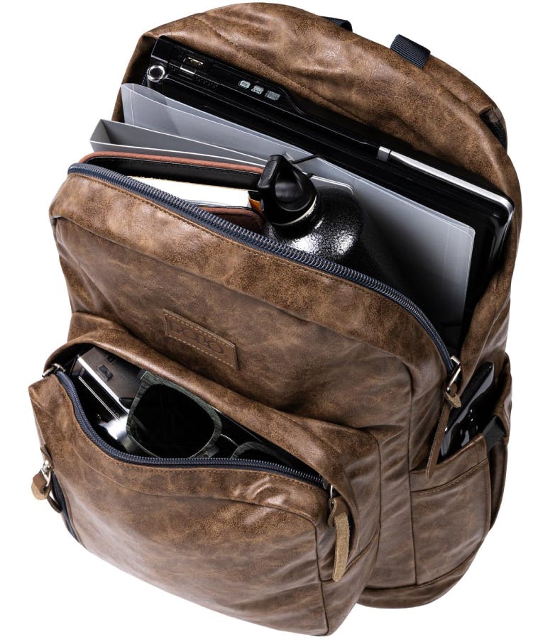 POLO - Polo Backpack BOLE NG Τσάντα Πλάτης Χρώμα Καφέ 25 lt Υ45 x Μ32 x Π17cm 9-02-013-7900