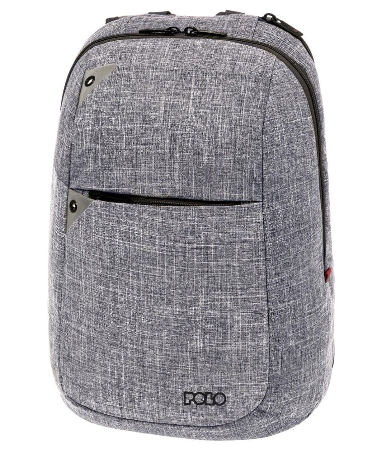 Polo Backpack Capital Laptop Τσάντα Πλάτης Χρώμα Γκρι 20 lt Υ45 x Μ33 x Π21cm 9-02-018-2300