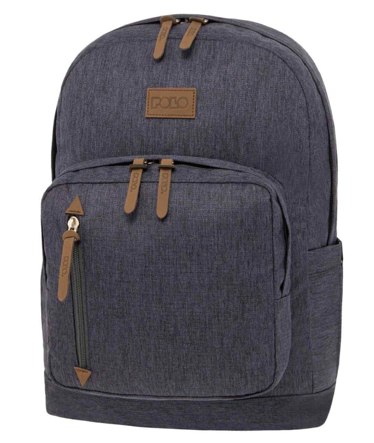 Polo Bole Backpack Υφασμάτινο Σακίδιο Πλάτης Μπλε 25lt laptop 1000D  9-01-243-5100 Βlue Y45xΜ32xΠ17cm BACKPACK