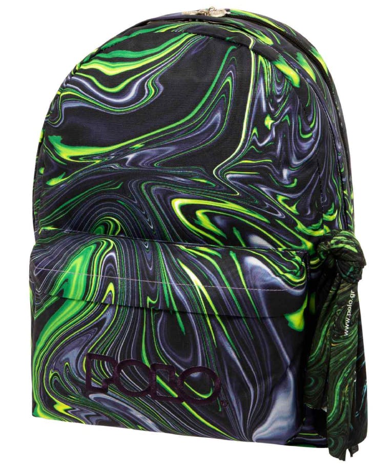 POLO - Σακίδιο Πλάτης Διθέσια  ORIGINAL DOUBLE SCARF ART 9-01-236-8175 Multicolor BACKPACK