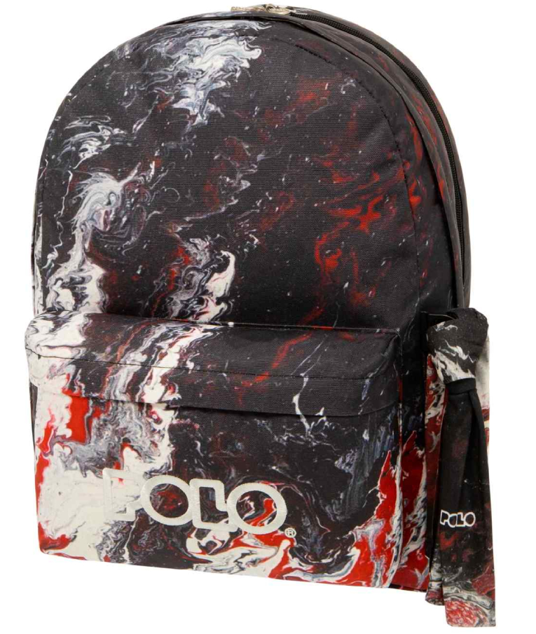 POLO - Σακίδιο Πλάτης Διθέσια  ORIGINAL DOUBLE SCARF ART 9-01-236-8174 Multicolor BACKPACK