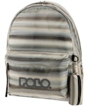 Polo Ragazza Σχολική Τσάντα Πλάτης Δημοτικού με πορτοφόλι Γκρι Grey Μ31 x Π20 x Υ41εκ 9-01-134-8240