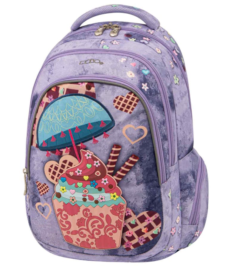 Polo Backpack CHARACTER Σχολική Τσάντα - Σακίδιο Πλάτης  2 Κεντρικές Θήκες 25lt Υ44 x Μ32 x Π22cm 9-01-036-8202