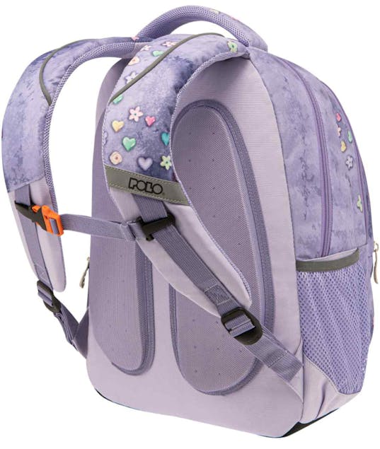 POLO - Polo Backpack CHARACTER Σχολική Τσάντα - Σακίδιο Πλάτης  2 Κεντρικές Θήκες 25lt Υ44 x Μ32 x Π22cm 9-01-036-8202