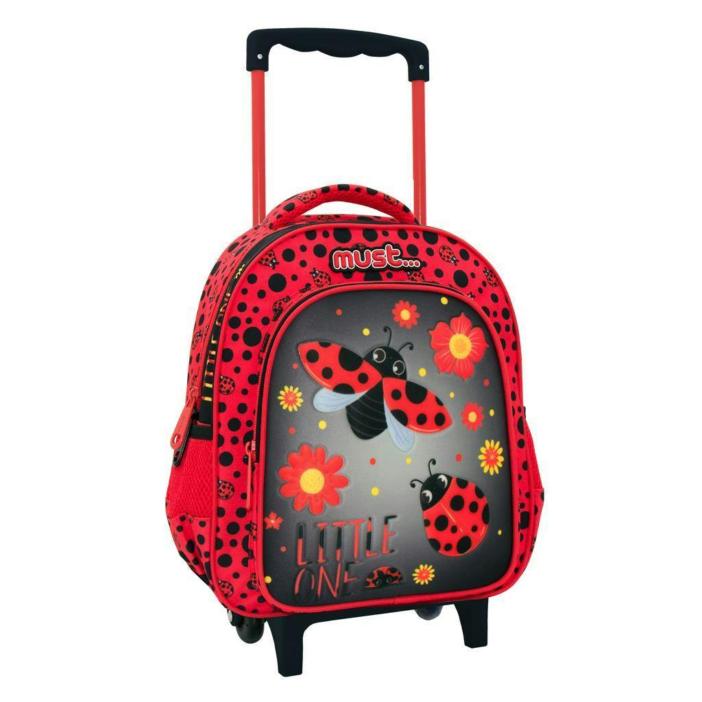 Must Σχολική Τσάντα Νηπίου Trolley Bag LITTLE ONE με 2 Θήκες 3D Soft  27x10x31cm  Diakakis 584998
